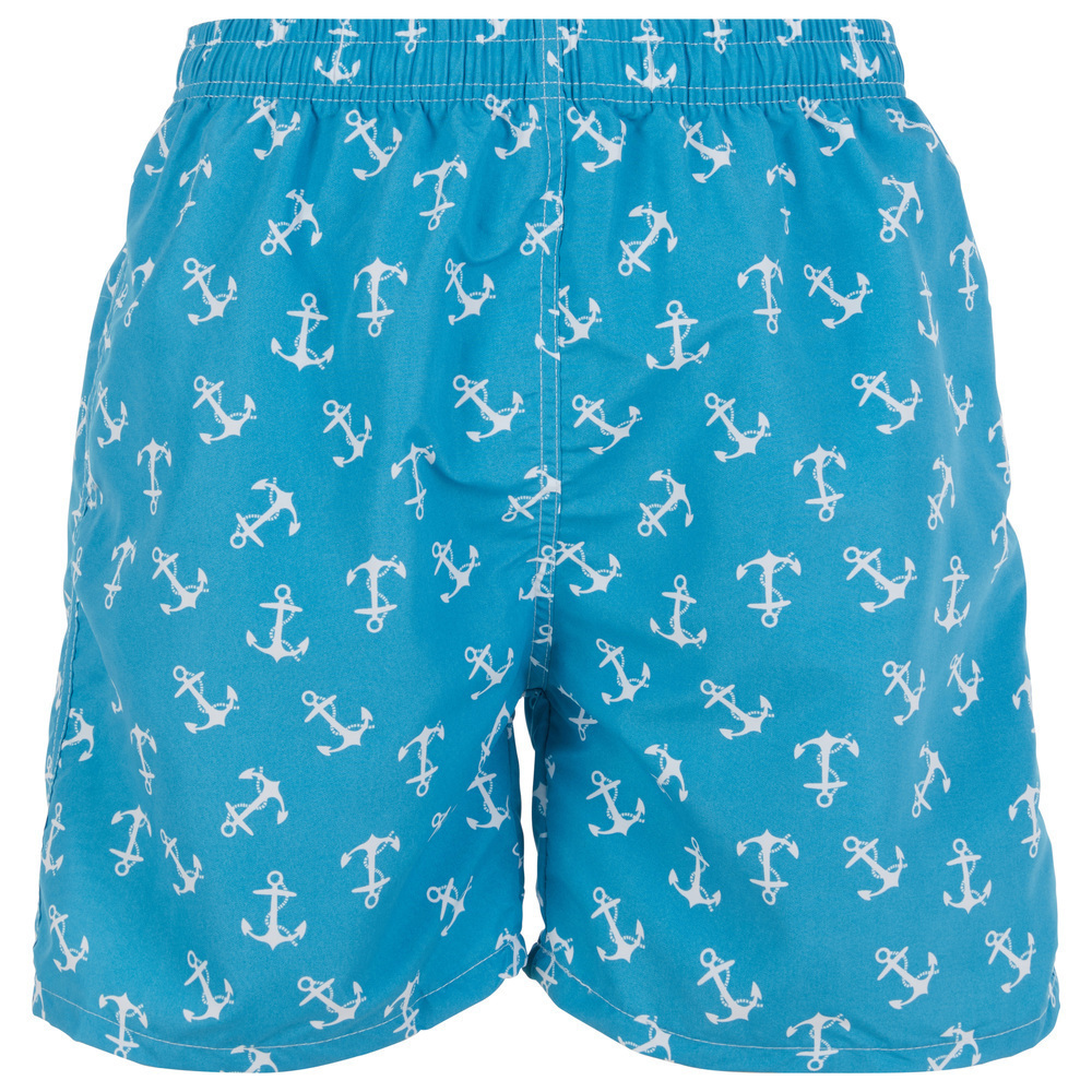 Men Swimming Trunks Beach Shorts Swim Suit Pockets w/ Mesh Lining, Anchors, NEW